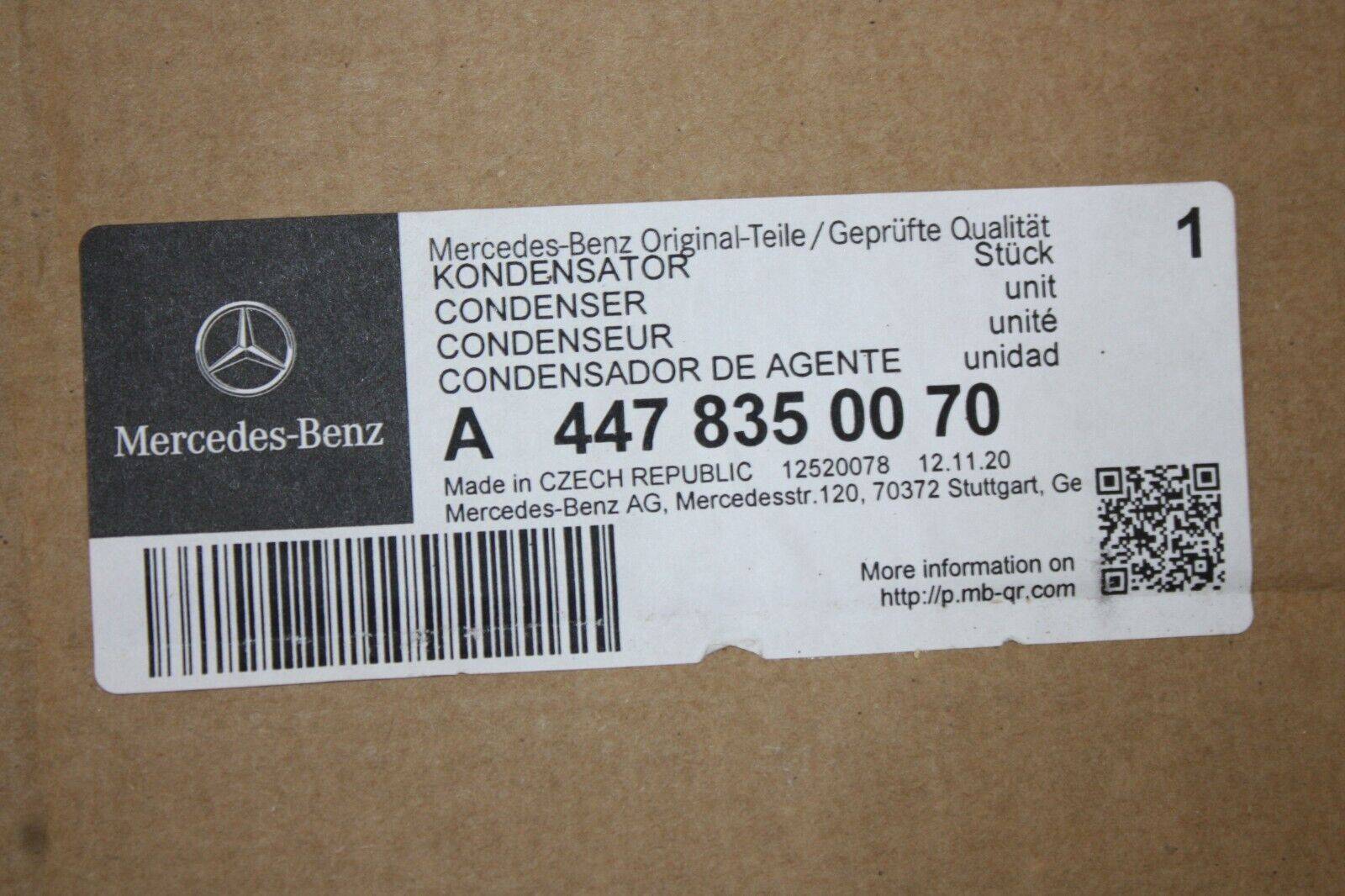 Mercedes-Vito-W447-Air-Condenser-Radiator-A4478350070-Genuine-175457815207-12