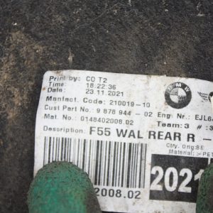 Mini Cooper F55 F56 Rear Right Wheel Liner Splash Guard 9878944 Genuine - Image 6
