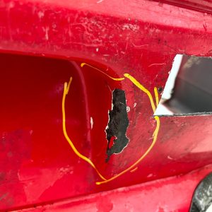 Mitsubishi Lancer Evolution Rear Bumper 2001 TO 2004 MR574333 Genuine *DAMAGED* - Image 5