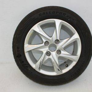 Peugeot 208 15 Inch Alloy Wheel with Tyre 9673773577 Genuine 175458680937