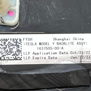 Tesla Model Y Rear Tailgate Window Glass 2021 TO 2025 1637505-00-A Genuine - Image 22