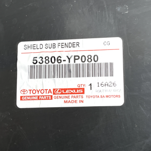 Toyota Hilux Front Left Wheel Arch Liner Splash Guard 16-24 53806-YP080 Genuine - Image 14