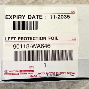 Toyota Supra GR Rear Bumper Left Side Outer Protection Foil 90118-WA646 Genuine - Image 7