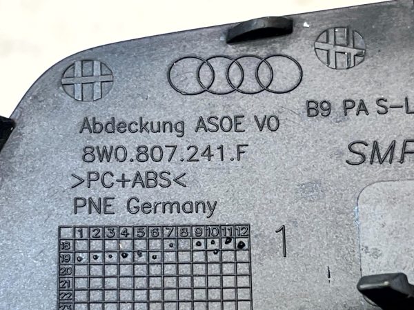 Audi A4 B9 S Line Front Bumper Tow Hook Cap Cover 2019 2024 8W0807241F Genuine 178416801018 7