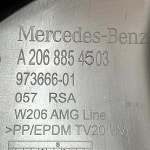 Mercedes C-Class W206 AMG Rear Bumper Diffuser 2022 Onward A2068854503 Genuine - Image 16