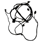 Mercedes GLS X167 Front Bumper Parking Sensor Wiring Harness A1675403561 Genuine 178427184918