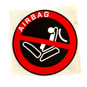 Renault Megane SRS Adhesive Label Sticker 7701209047 Genuine - Image 1