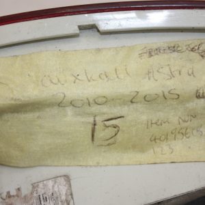 Vauxhall Astra J Rear Left Side Tail Light Lamp 2010 TO 2015 13360786 Genuine - Image 10