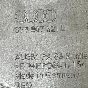 Audi A3 S3 8Y Rear Bumper Lower Diffuser 2024 Onward 8Y5807521L Genuine - Image 15