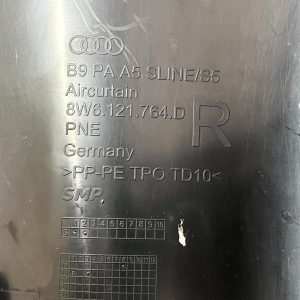 Audi A5 S-Line Front Bumper Right Air Duct Deflector 17 TO 24 8W6121764D Genuine - Image 10