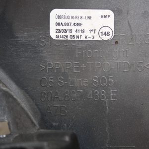 Audi Q5 S Line Front Bumper Right Side Corner 17-20 80A807438E Genuine *DAMAGED* - Image 9