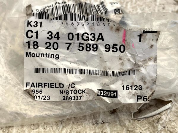 BMW 6 F06 F12 F13 Rear Bumper Exhaust Rubber Mounting 11 18 18207589950 Genuine 178319066069 13