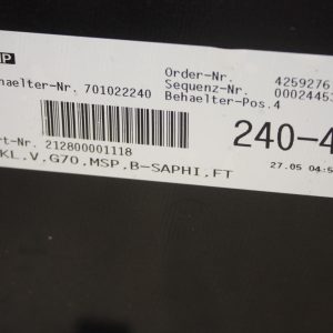 BMW 7 Series G70 i7 M Sport Front Bumper 2022 ON 51118081544 Genuine *DAMAGED* - Image 13