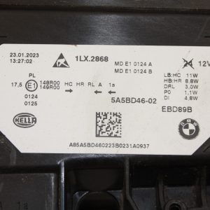 BMW X1 U11 Right Side LED Headlight 2022 ON 5A5BD46-02 Genuine *LENS CRACKED* - Image 10