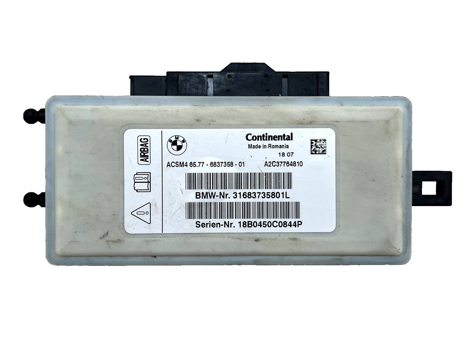 BMW X3 F25 X4 F26 SRS Safety Control Module Unit 2014 – 2018 A2C37764810 Genuine