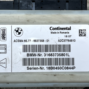 BMW X3 F25 X4 F26 SRS Safety Control Module Unit 2014 - 2018 A2C37764810 Genuine - Image 13