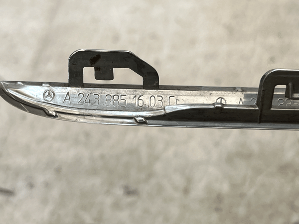 Mercedes EQA H243 Front Bumper Lower Left Chrome 2021 ON A2438851603 Genuine 12 Mercedes EQA H243 Front Bumper Lower Left Chrome 2021 ON A2438851603 Genuine 178313177359 13