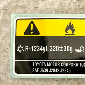 Toyota Aygo Front Cooler Service Label Caution 88723-0H060 Genuine - Image 3