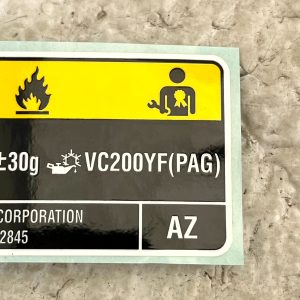 Toyota Aygo Front Cooler Service Label Caution 88723-0H060 Genuine - Image 4