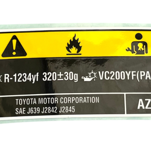 Toyota Aygo Front Cooler Service Label Caution 88723-0H060 Genuine - Image 1