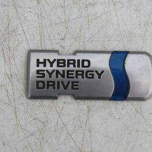 Toyota Prius Hybrid Synergy Rear Trunk Emblem 75441 47020 Genuine 175864565629