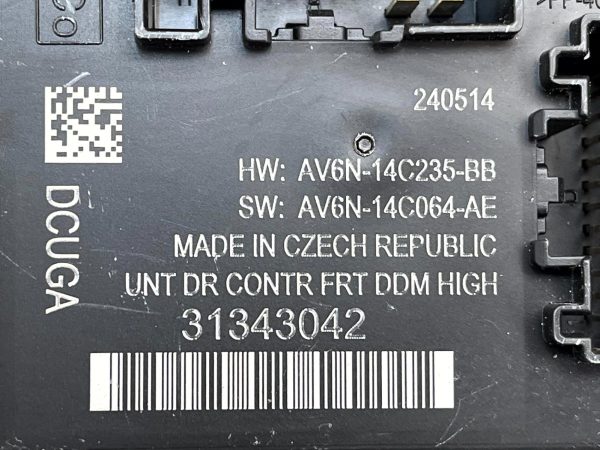 Volvo V40 Front Right Door Control Module Unit 2012-2016 AV6N-14C235-BB Genuine 14 Volvo V40 Front Right Door Control Module Unit 2012 2016 AV6N 14C235 BB Genuine 178560614249 15